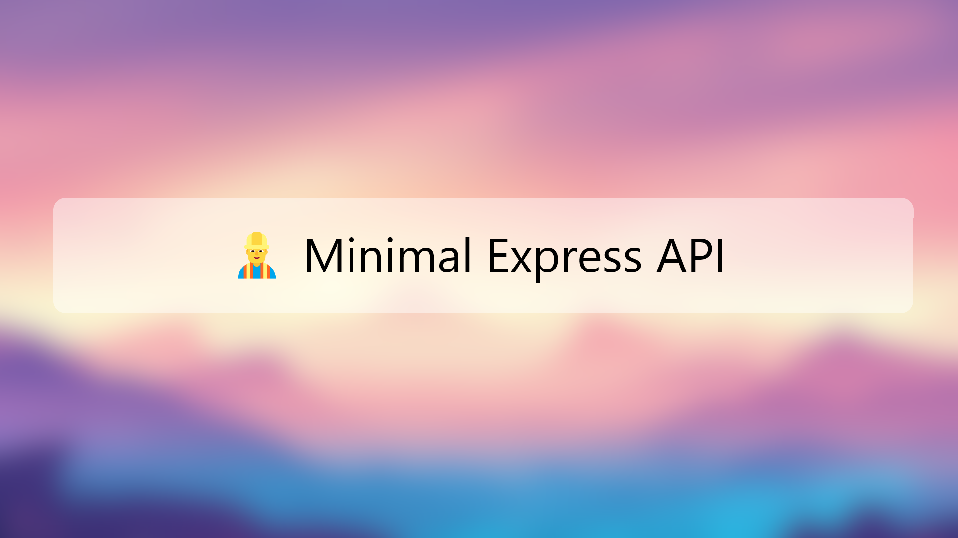 Minimal-Express-Zod-Api-Boilerplate