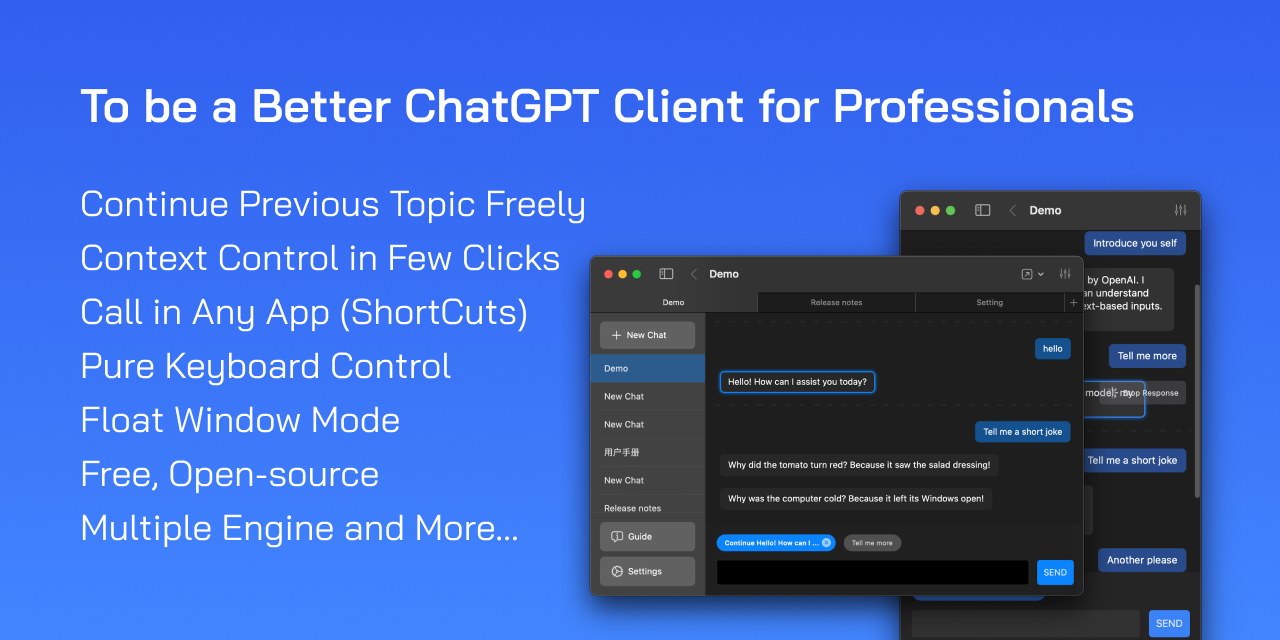 To be a better ChatGPT client for professionals