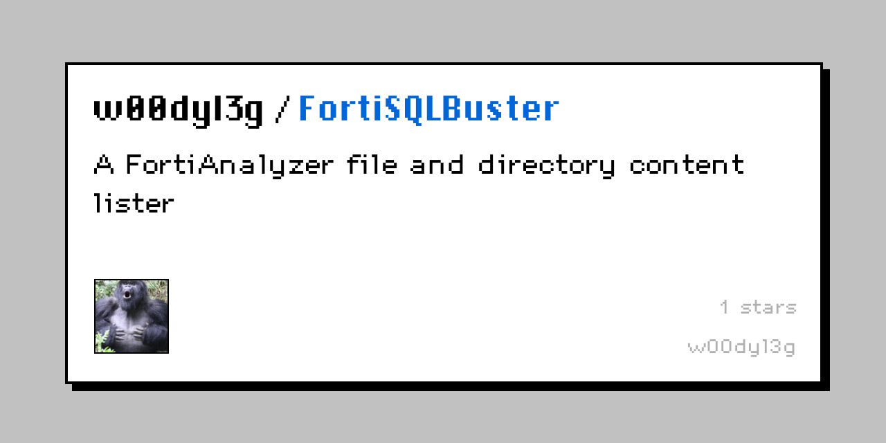 FortiSQLBuster