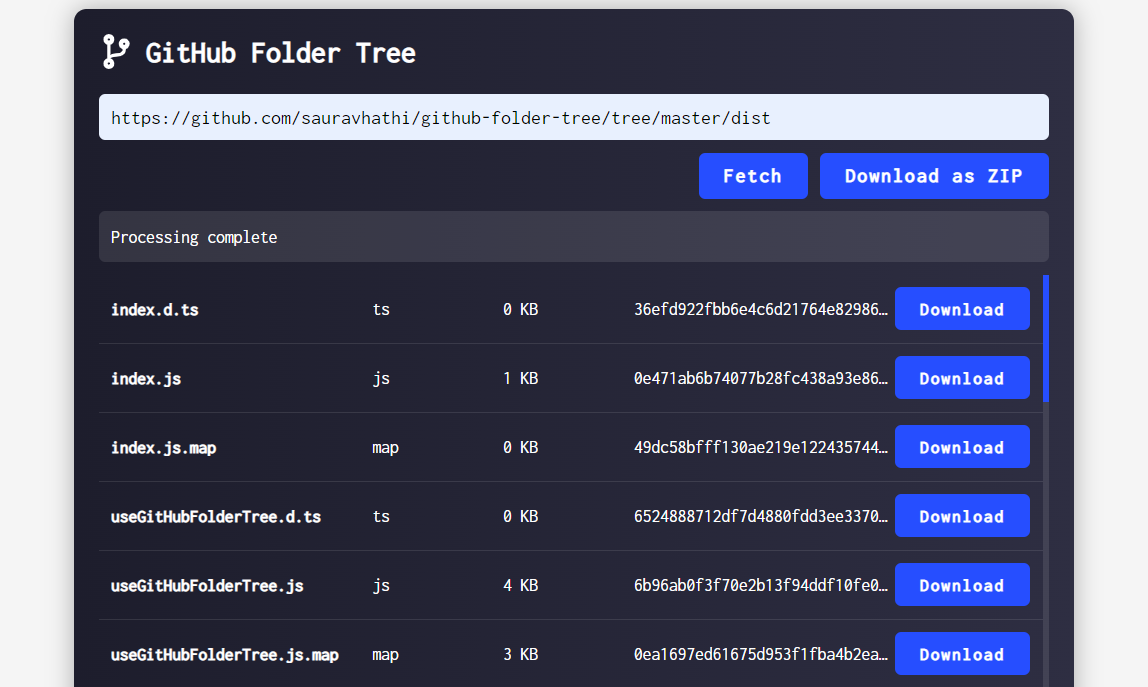 github-folder-tree