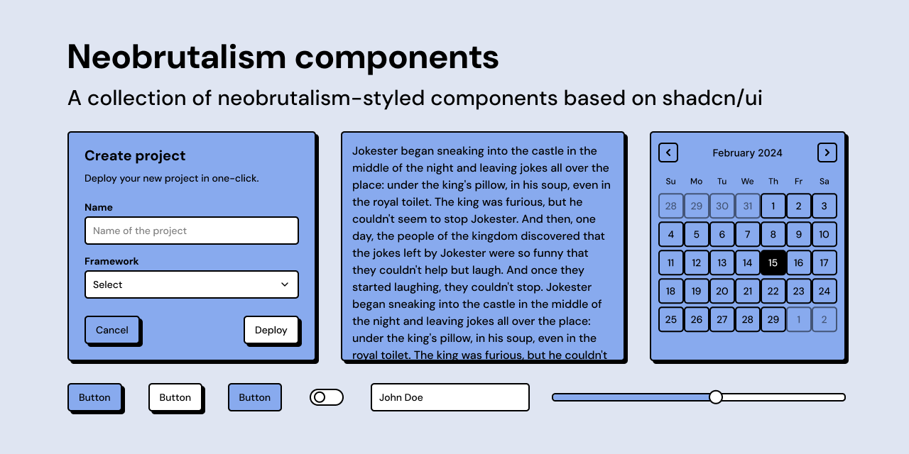 neobrutalism-components