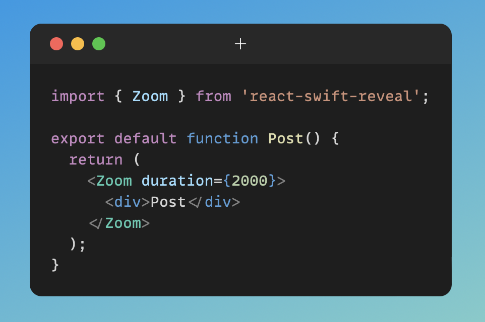 react-swift-reveal