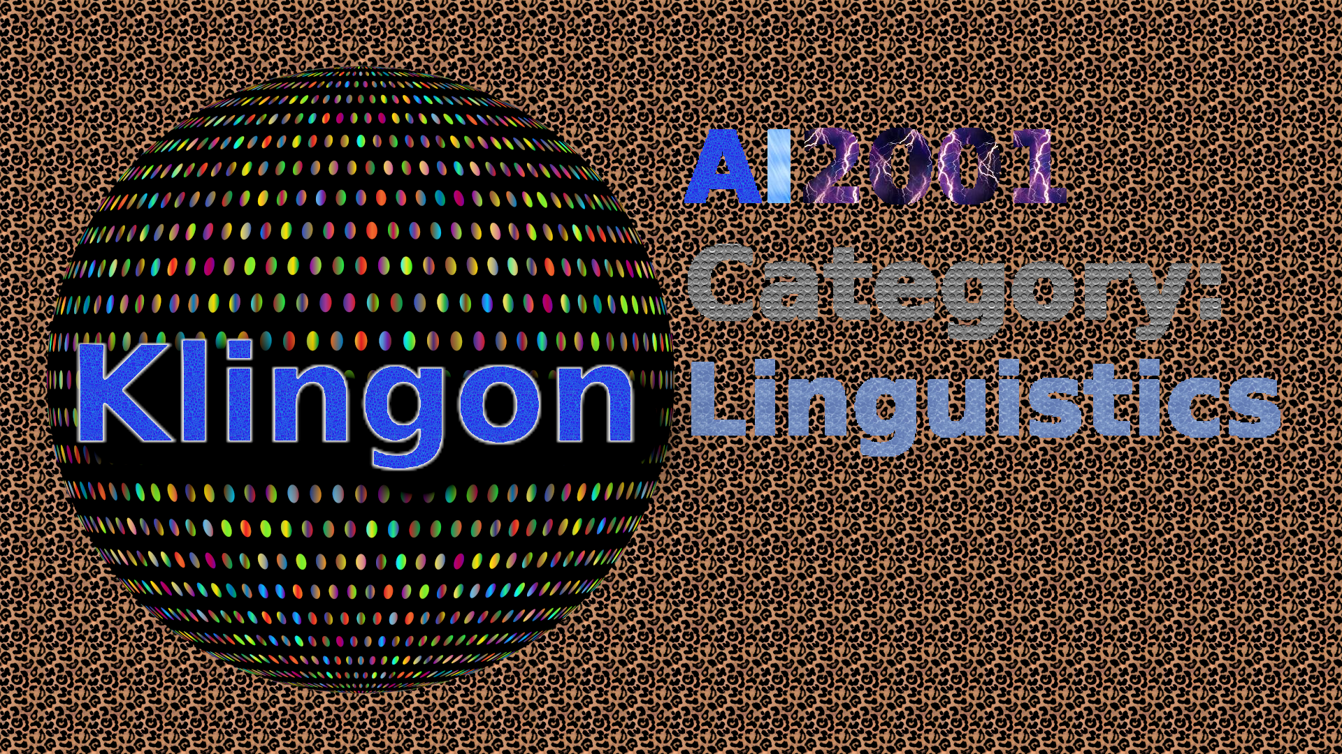 AI2001_Category-Linguistics-SC-Klingon