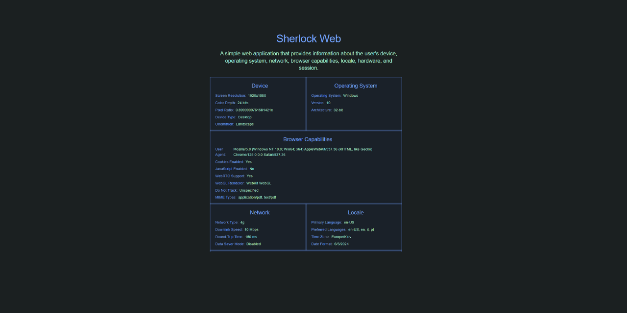 Sherlock-Web