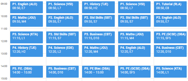 timetable-calendar-generator