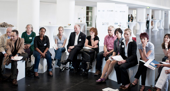 Diskussionen auf dem Kongress für Beteiligung