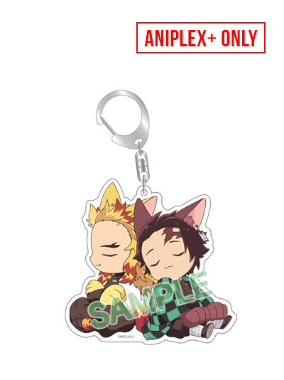 Kyojuro & Tanjiro (Aniplex Online only) Kitty Keychain