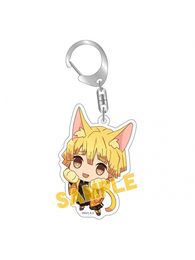 Zenitsu Kitty Keychain