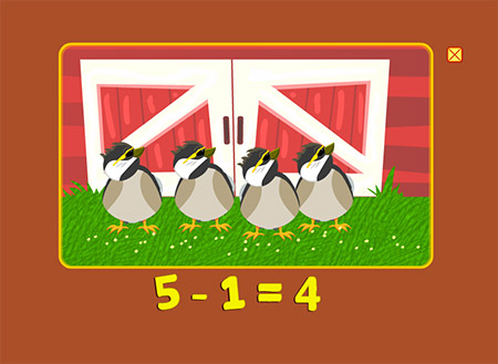 5 Little Chickadees activity screenshot