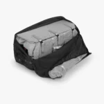 Included Remi Playard storage bag (black) allows for easy, safe, and protected travel