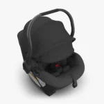 The Aria infant car seat (Jake) has an extra-large UPF 25+ hideaway canopy and a pop-out sunshade for sun protection