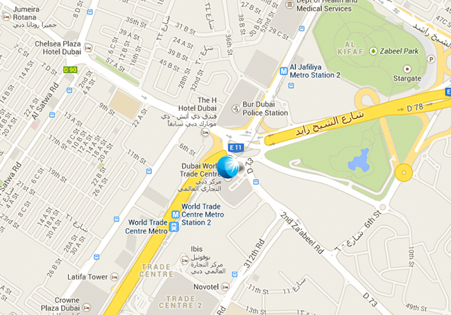 Sheikh Zayed Road Branch Map