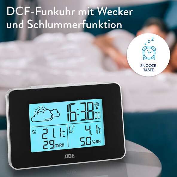 Wetterstation mit Funk-Außensensor & DCF-Funkuhr