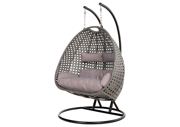 Polyrattan-Hängesessel TWIN, grau