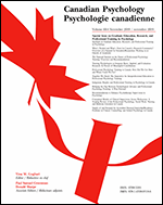 Cover of Graduate Education, Research, and Professional Training in Psychology (special issue of Canadian Psychology / Psychologie canadienne, November 2019)