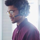 Man wearing a headset