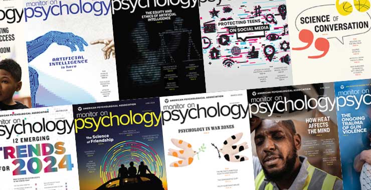 collage of Monitor on Psychology covers