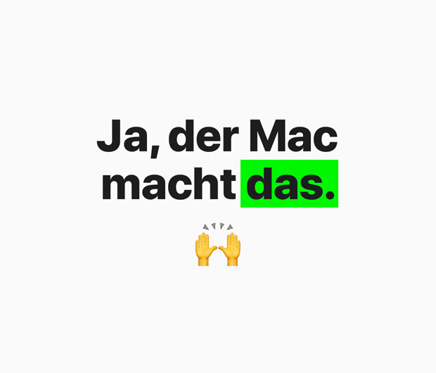 Image displaying the text "Yep, Mac does that"