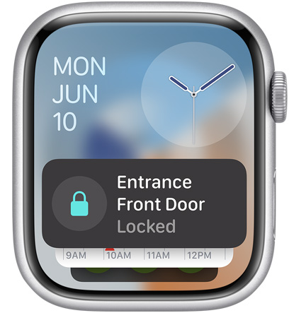 Apple Watch 螢幕顯示家居 app 小工具