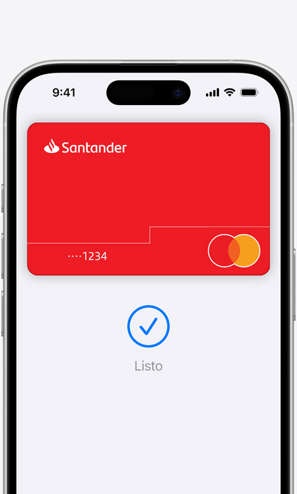 Apple Pay con una tarjeta de crédito Apple Card en una pantalla.