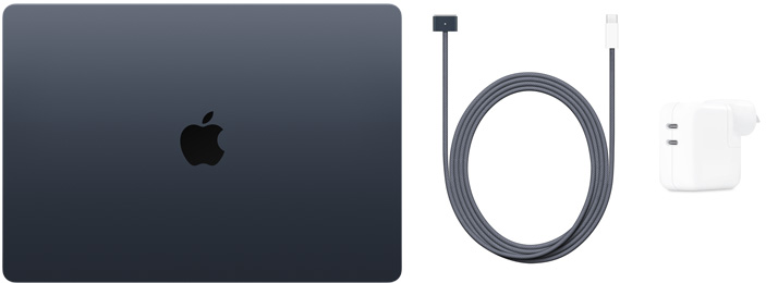 15-inch MacBook Air, USB-C to MagSafe 3 Cable and 35W Dual USB-C Port Power Adapter