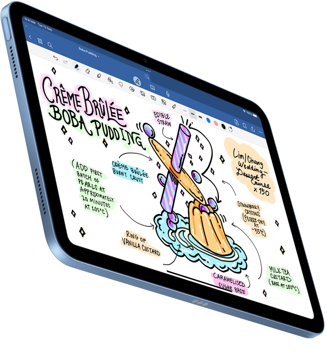 A handwritten document created on Goodnotes 6 is shown on an iPad.