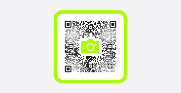 Imagem do código QR com o link para abrir a app Fitness