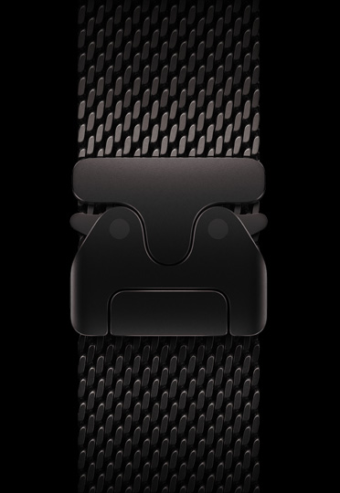 สายแบบ Milanese Loop ไทเทเนียมใหม่แสดงหัวล็อคแบบเข็มขัดร่มชูชีพ