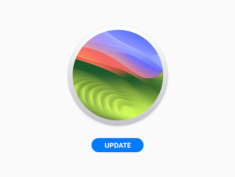 Grafica macOS Sonoma.