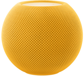 Der HomePod mini in Gelb