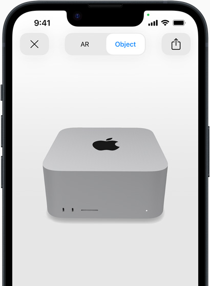 iPhone’da AR deneyimiyle gösterilen Mac Studio’ya ilk bakış