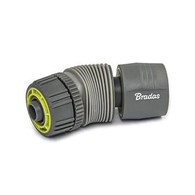 Гумиран конектор за маркуч с регулируем ъгъл BRADAS Soft Lime Line - 1/2"