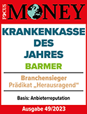 Focus Money Siegel Krankenkasse des Jahres