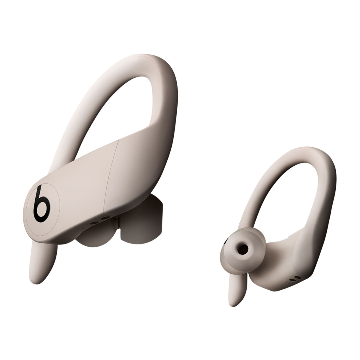 Primer plano de los Powerbeats Pro en Marfil