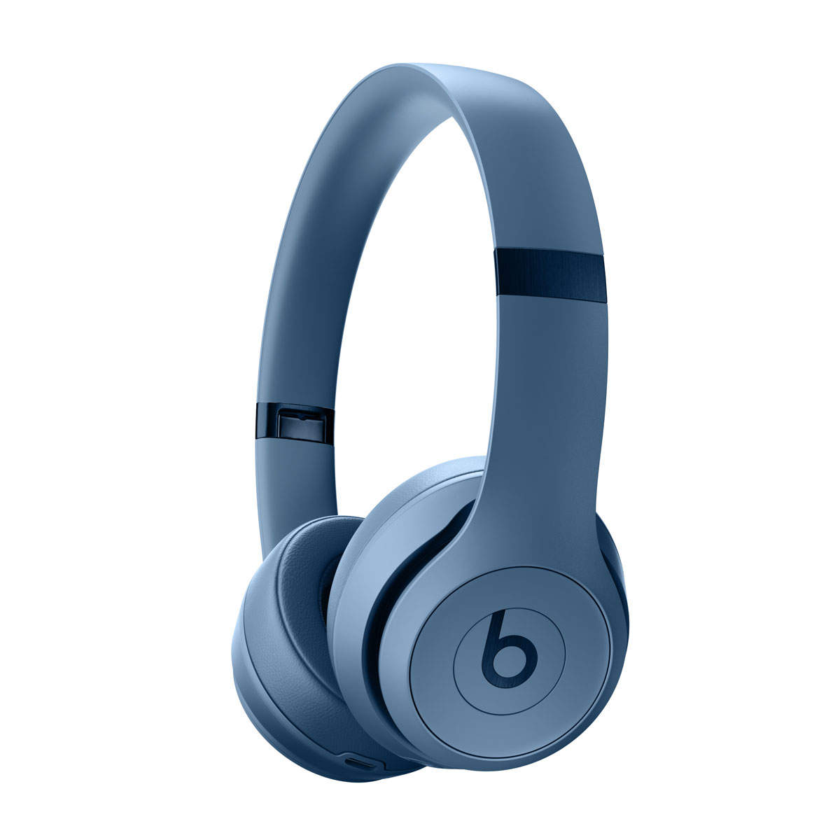 Gros plan sur le casque Beats Solo 4 Bleu ardoise