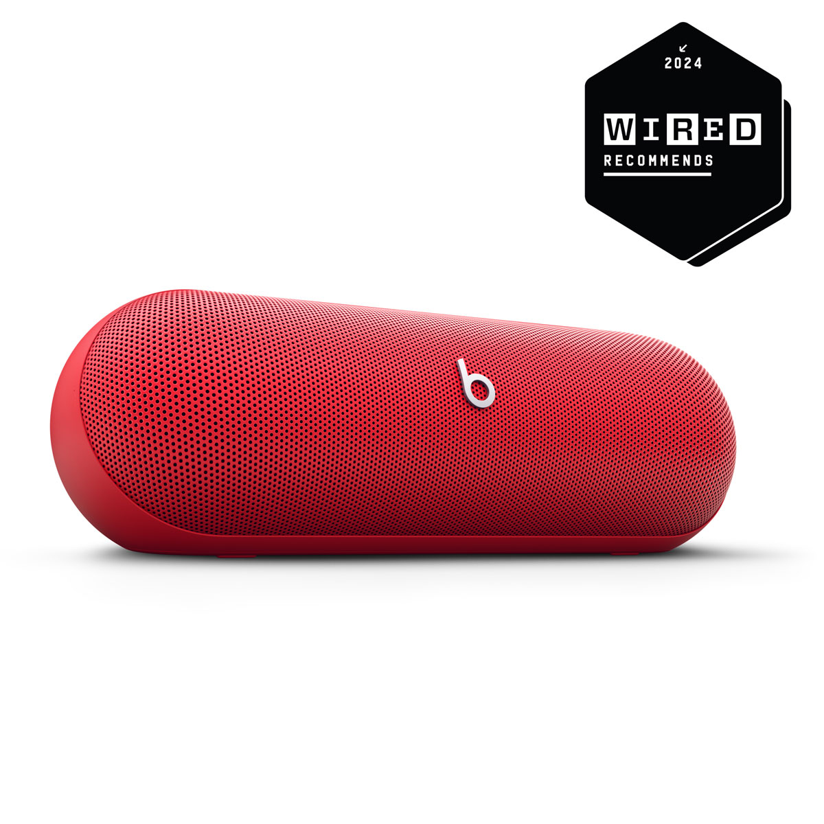 Close-up of Beats Pill in Statement Red