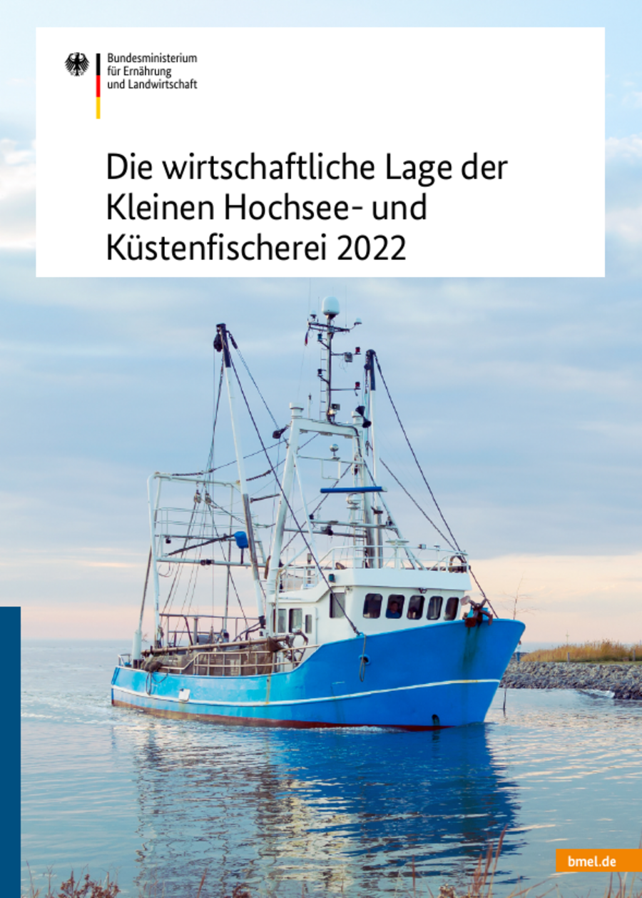 Cover der Broschüre. Zu sehen ist ein Fischereiboot.