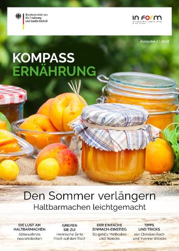 Titelbild der Zeitschrift Kompass Ernährung 02/2018