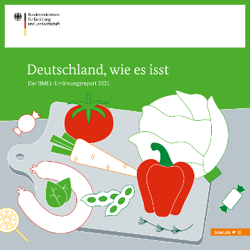 Titelbild des BMEL-Ernährungsreports 2021