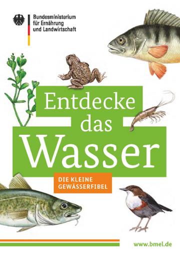 Cover der Broschüre "Entdecke das Wasser - Die kleine Gewässerfibel"