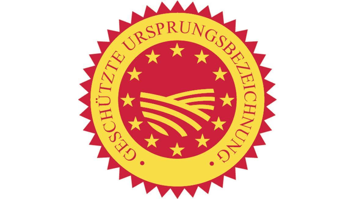 Logo für die geschützte Ursprungsbezeichnung (g. U.)