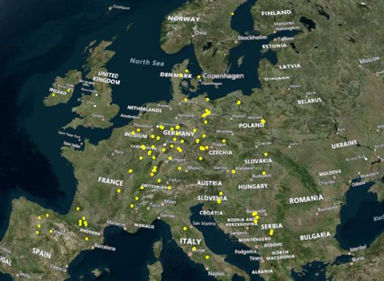 Landkarte Europa