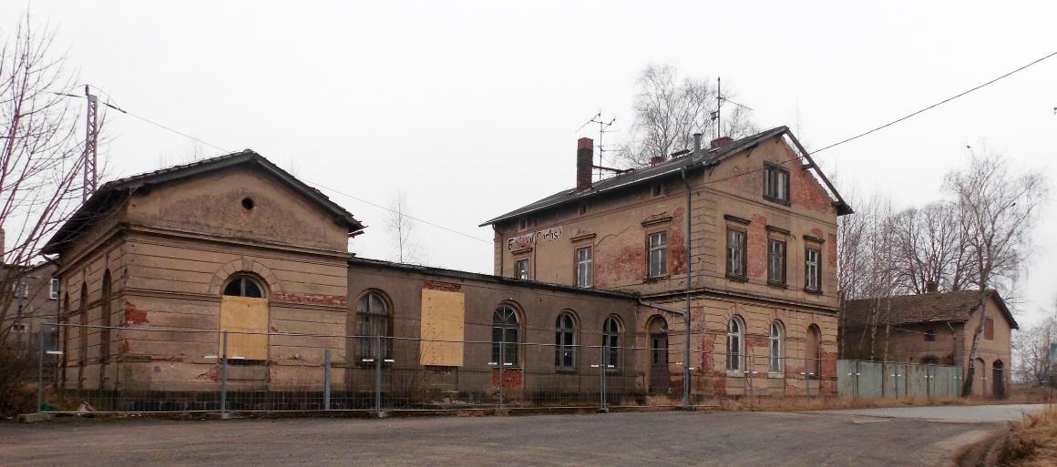 Bahnhof in Erlau vor der Sanierung