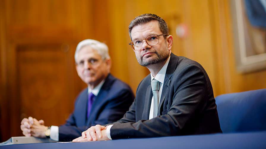 Dr. Marco Buschmann, Bundesminister der Justiz und US Justizminister Merrick Garland