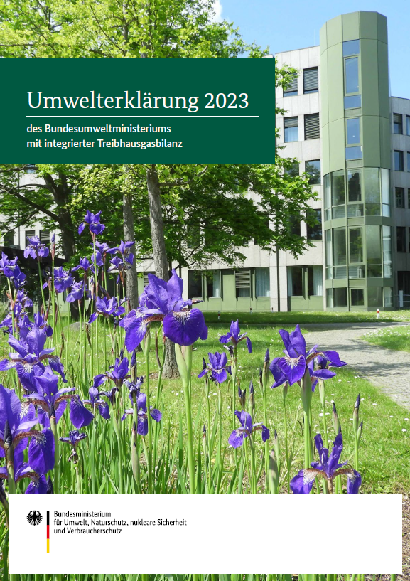 Titelblatt der Umwelterklärung 2023