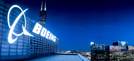 Exterior Boeing Chicago office.