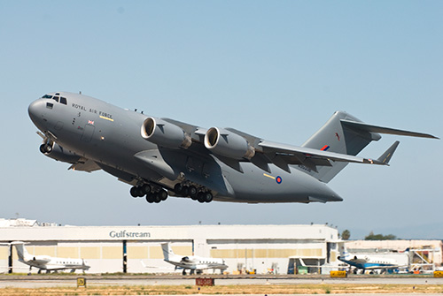 C-17 Globemaster taking off