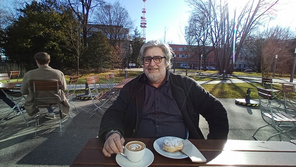 Paul Enghofer in der Kantine in Freimann. | Bild: Monika Lutz