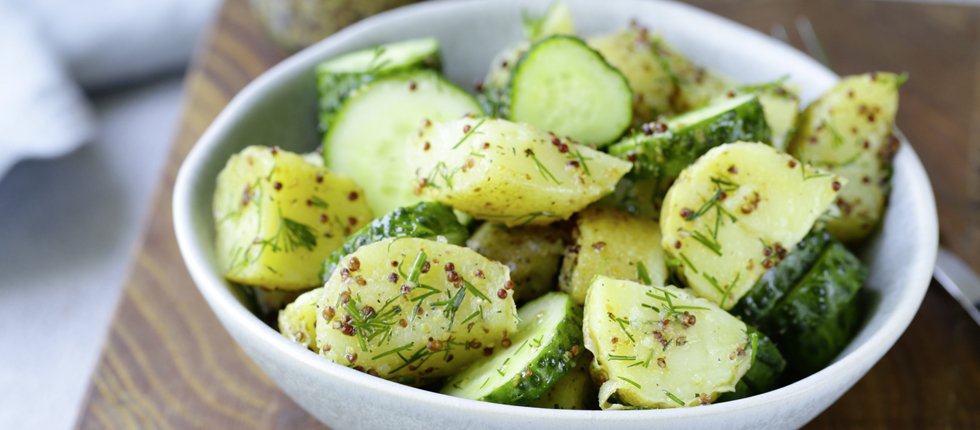 Kartoffelsalat mit Gurke